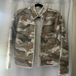 Camouflage Quilted Womens Jacket